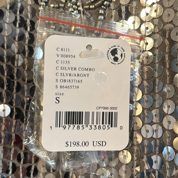 NET Free People Shine So bright silver top - Picture 7 of 9